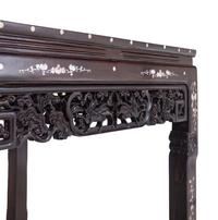 A Set of Chinese Rosewood and Mother-of-Pearl Inlaid Furniture