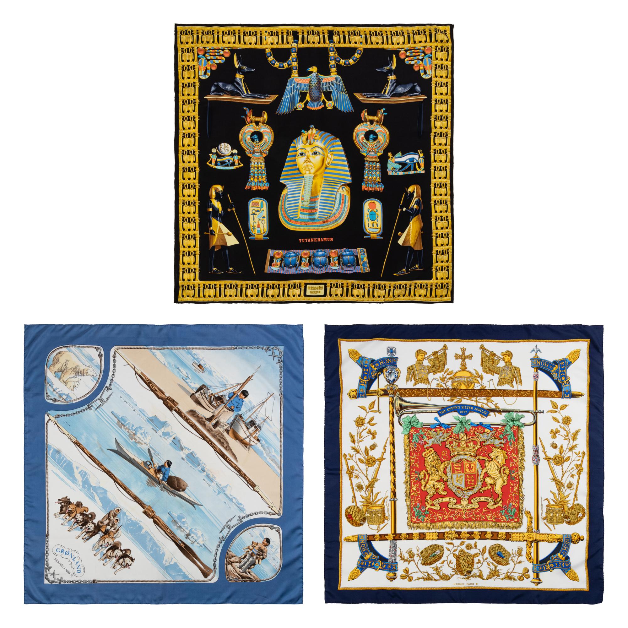 Three Hermès Scarves
