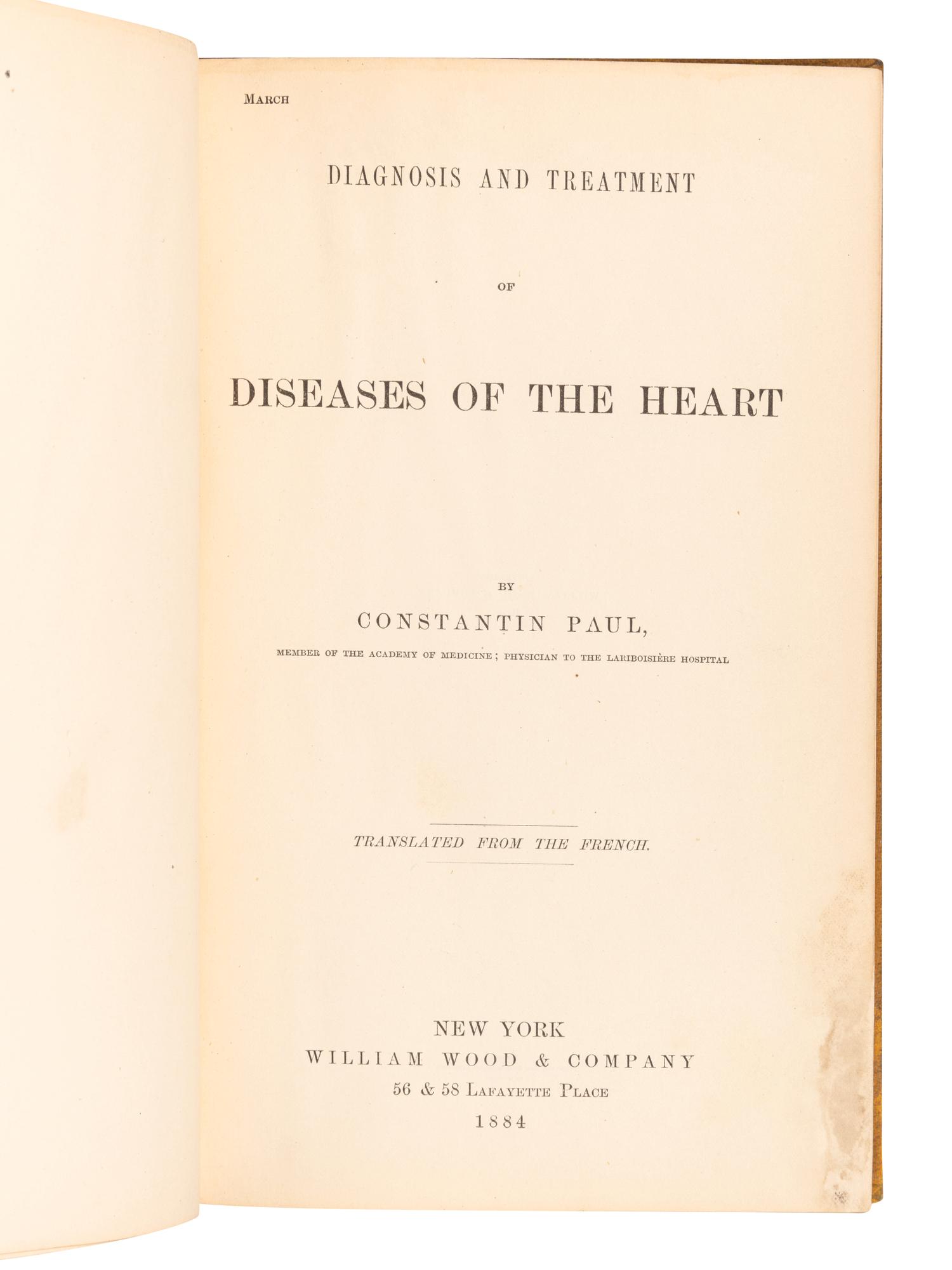 [CARDIAC DISEASE]. A group of 8 works, including: