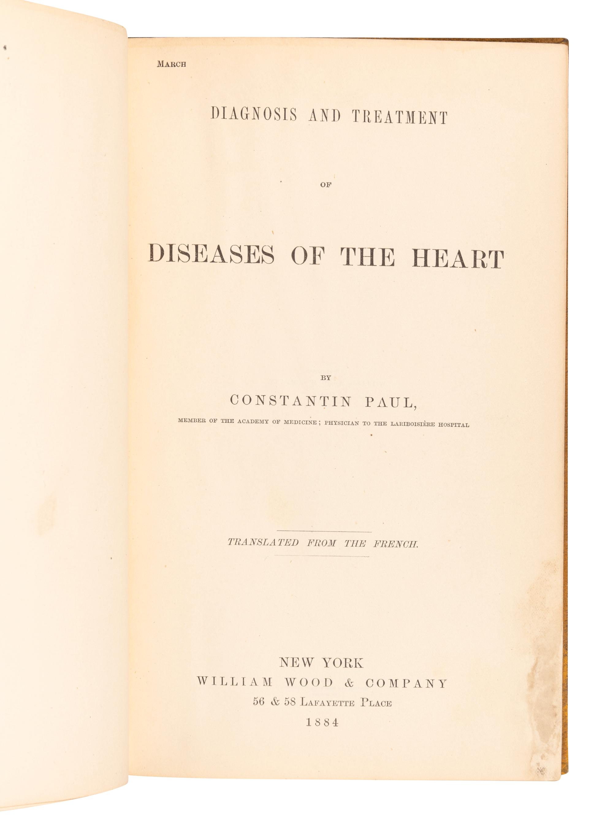 [CARDIAC DISEASE]. A group of 8 works, including: