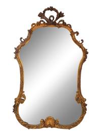 A Louis XV Style Giltwood Mirror