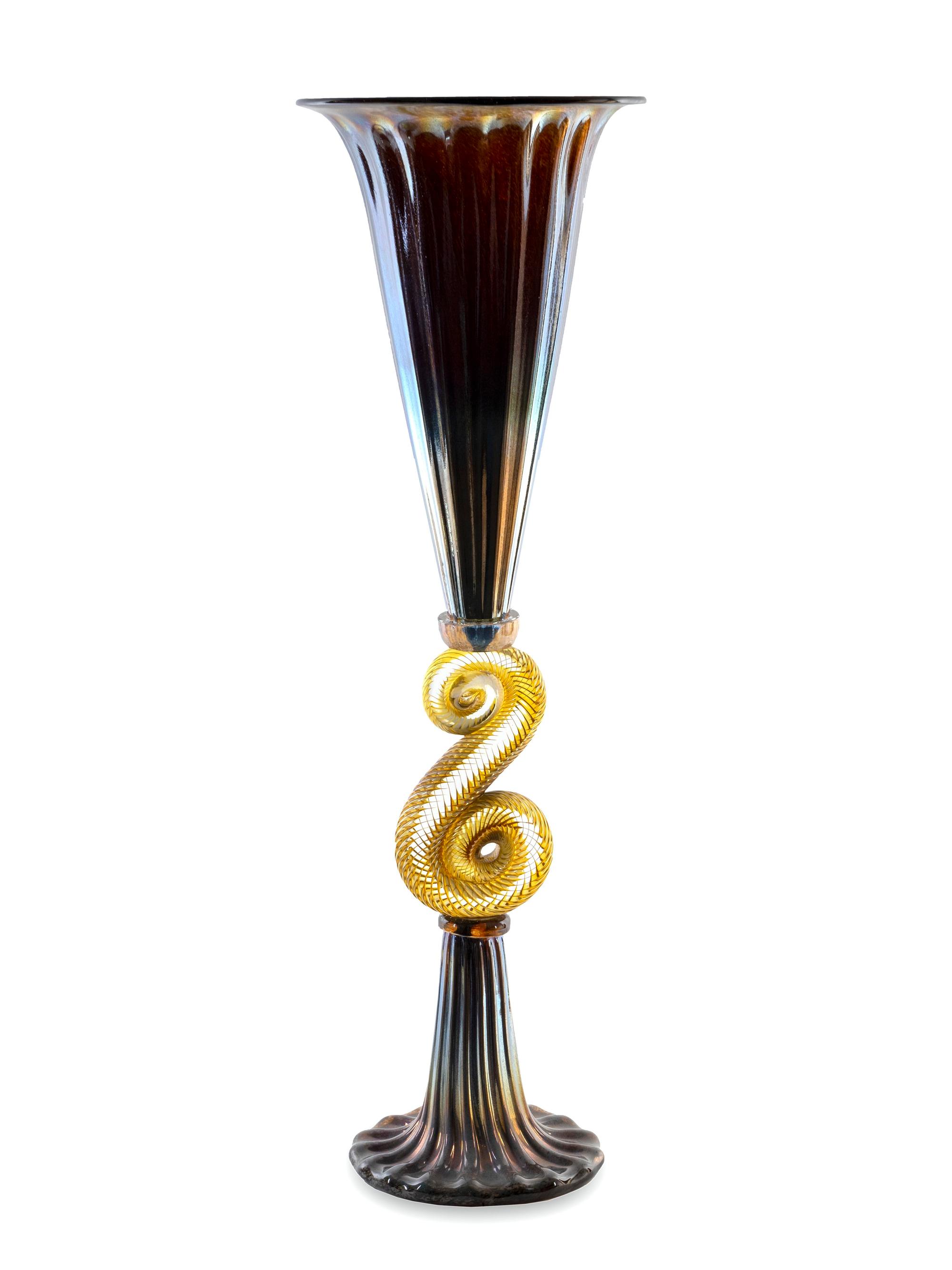 Vessel with Snake Form Center