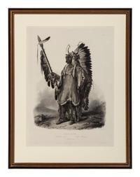 BODMER, Karl (1809-1893). ACKERMAN & Co., publisher. A group of 2 engravings of Mandan and Gros Ventre Indians.