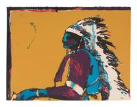 Indian with Pistol , edition 10/150