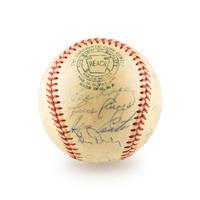 A 1961 New York Yankees Team Signed Autograph Baseball Including Roger Maris (Beckett Authentication Services) - 25 Signatures