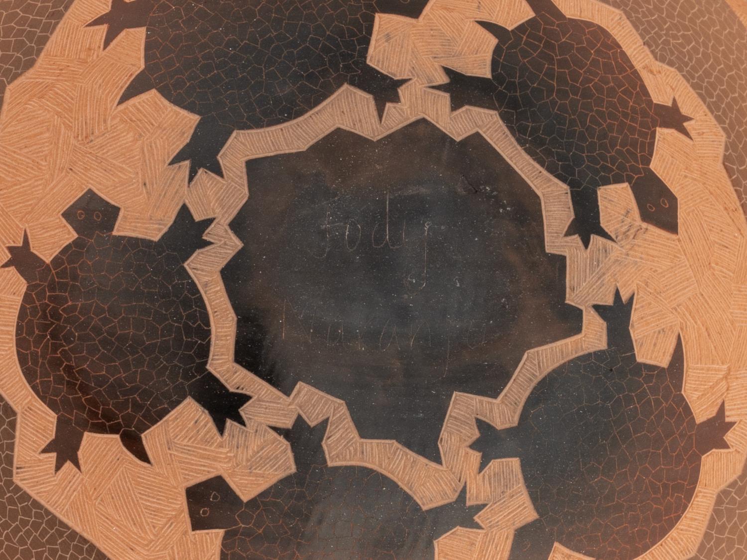 Sgraffito Pottery Jar