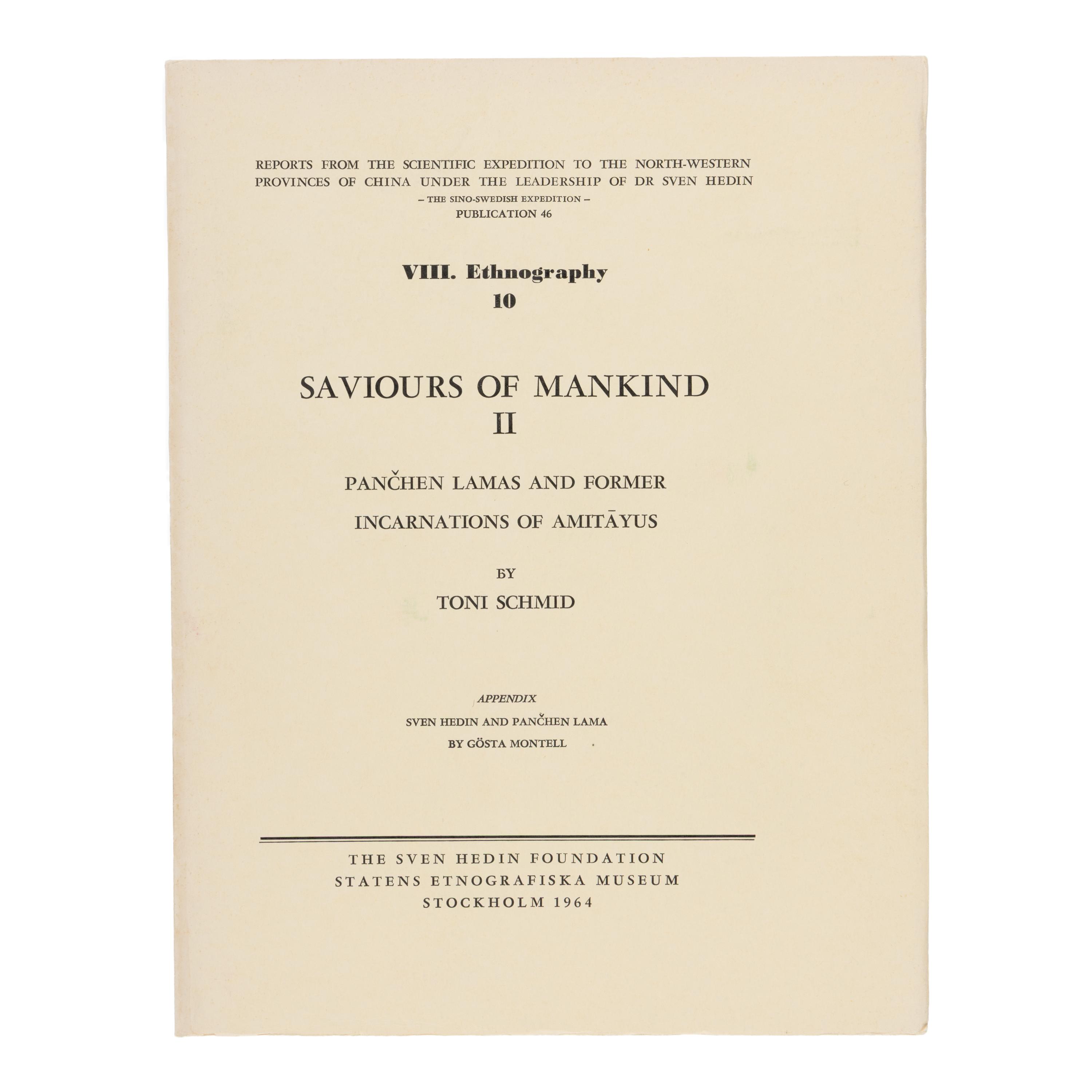 [Travel & Exploration]. (Hedin, Sven). Reports from the Scientific Expedition to the North-Western Provinces of China Under the Leadership of Dr. Sven Hedin