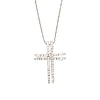 DAMIANI, 'NOTTE DI SAN LORENZO' DIAMOND CROSS PENDANT NECKLACE