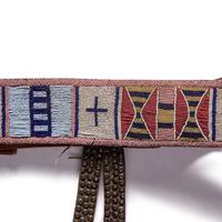 Apsáalooke [Crow] Beaded Belt, with Tacked Drops