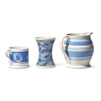 A Group of Three Mochaware Items