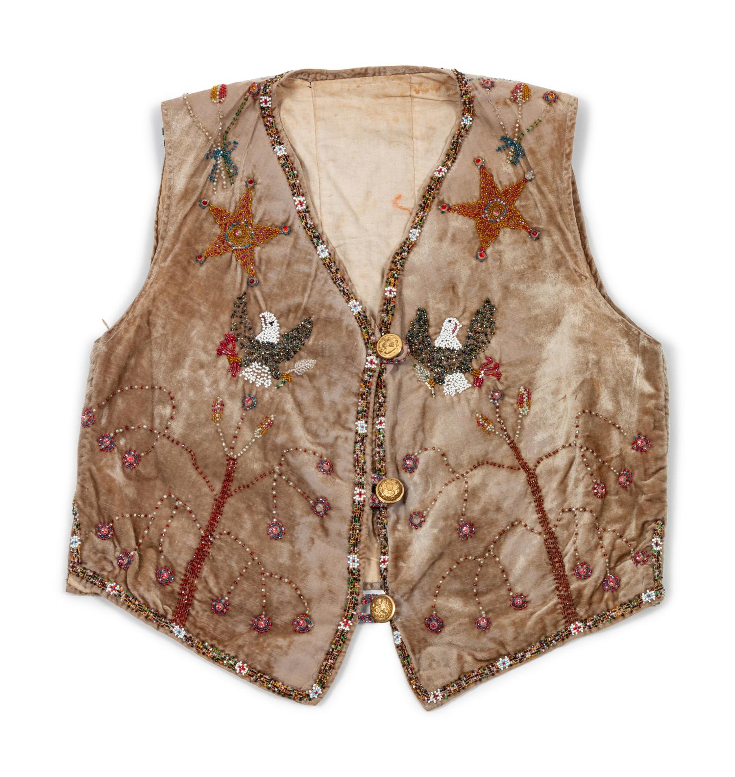 Shoshone Beaded Vest, with Eagles