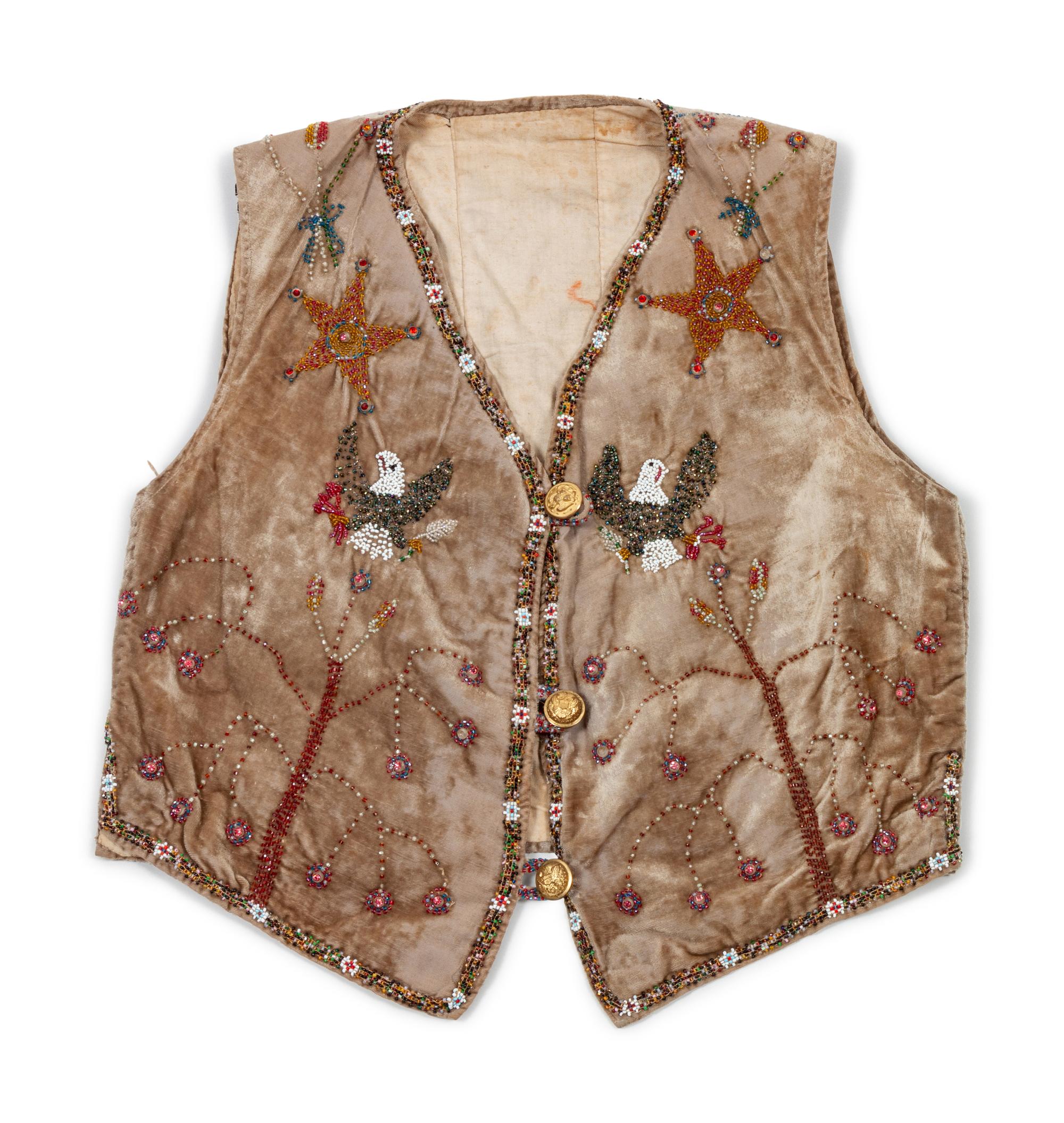 Shoshone Beaded Vest, with Eagles