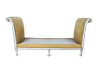A Louis XVI Gray-Painted Daybed — 19TH CENTURY