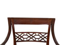 A Set of Four Regency Style Mahogany Cane Seat Dining Chairs