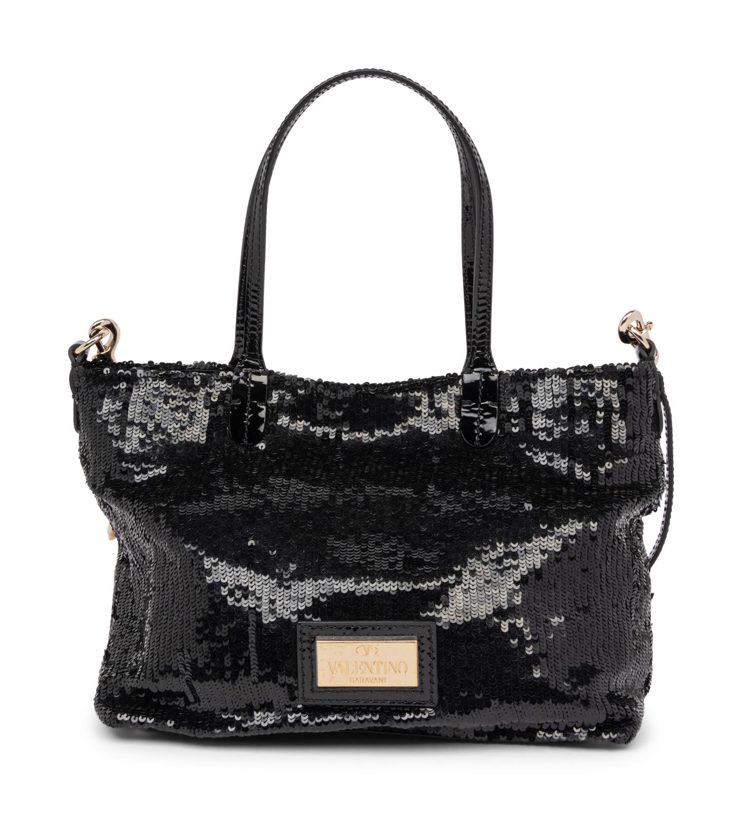 Valentino Sequin and Floral Embroidered Bag