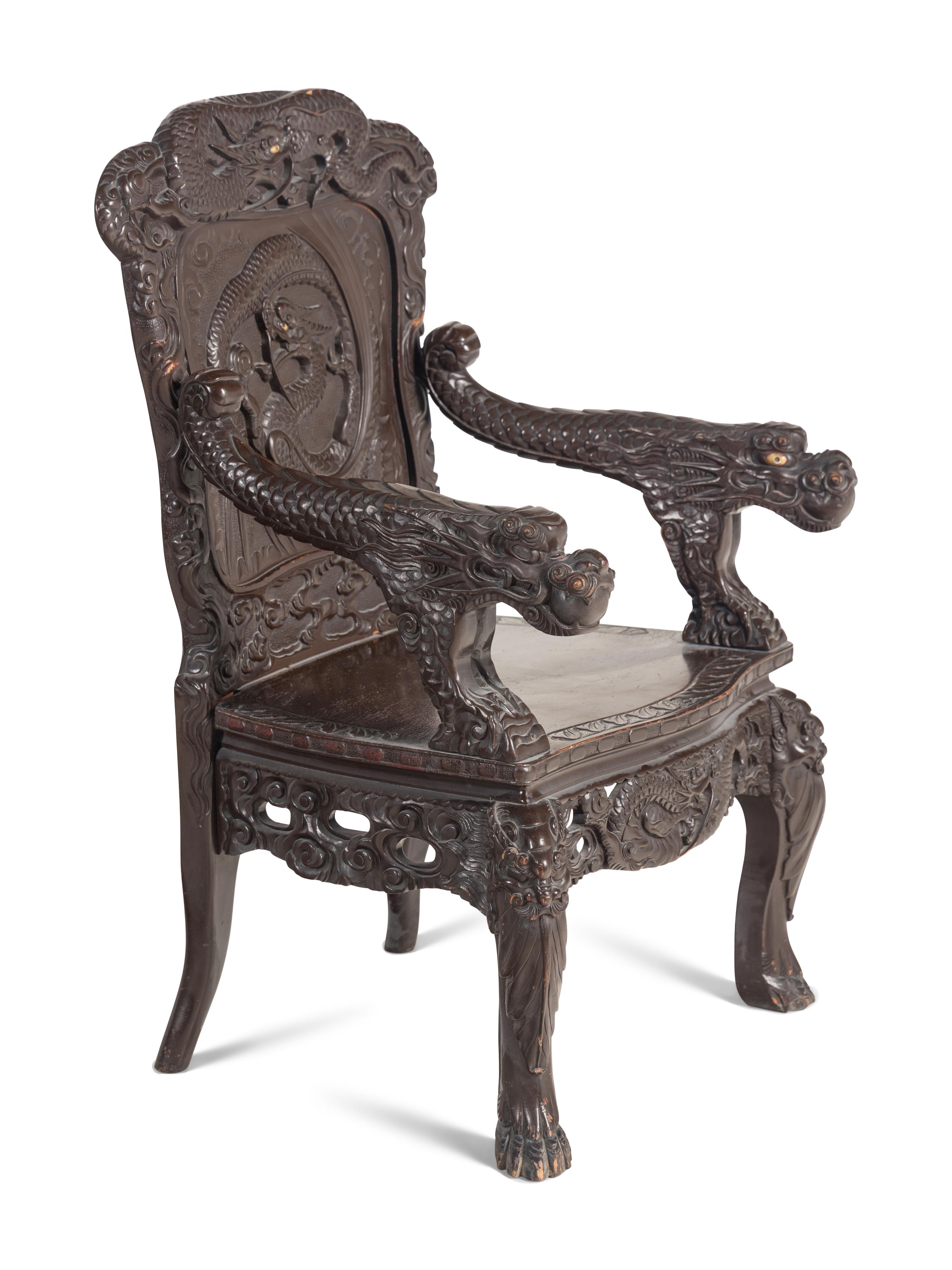 A Group of Chinese Export Rosewood Furniture