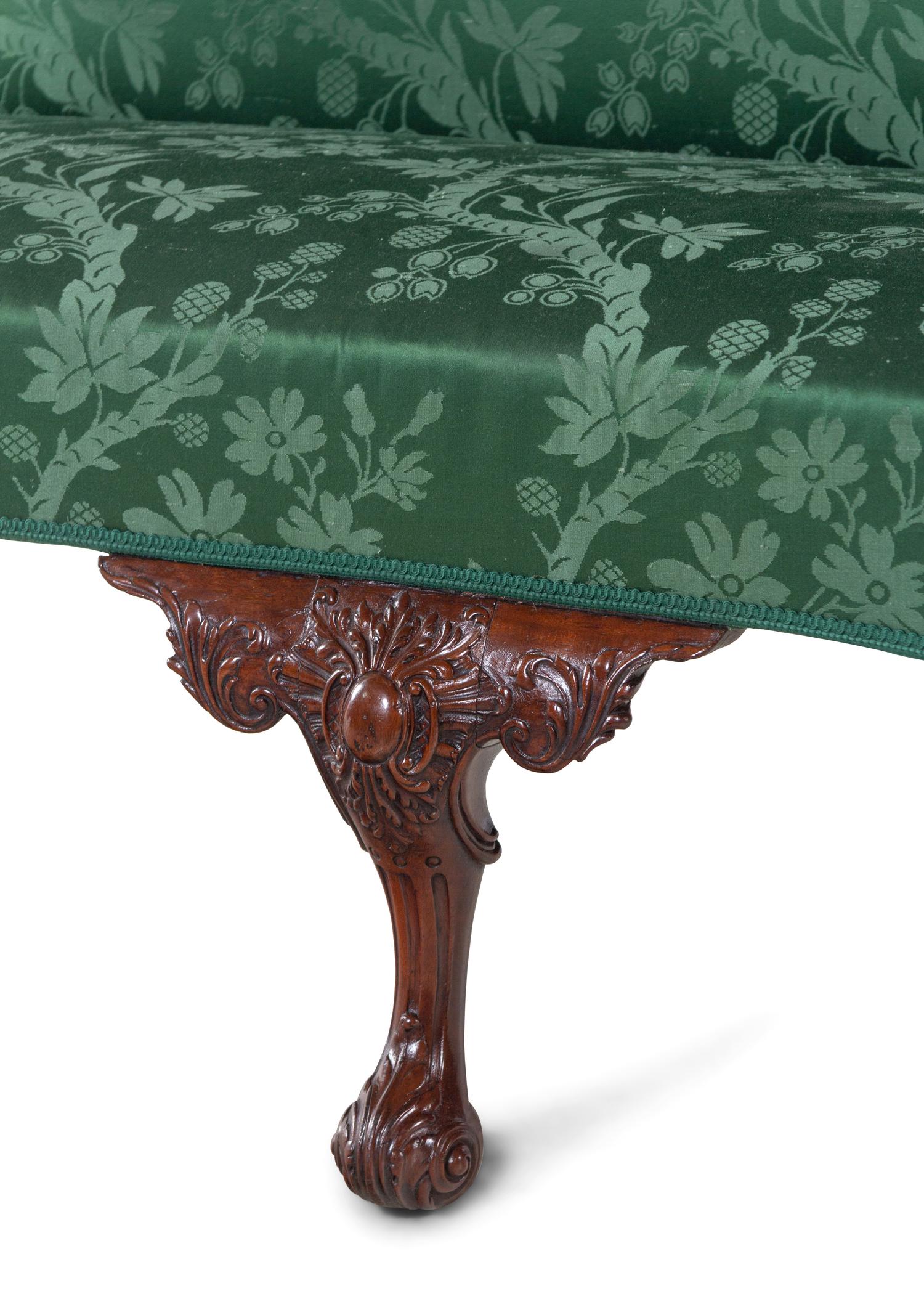 A George III Carved Mahogany Sofa