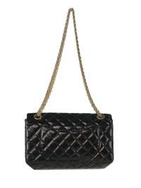Chanel 2.55 Reissue Flap Bag in Black Patent Leather