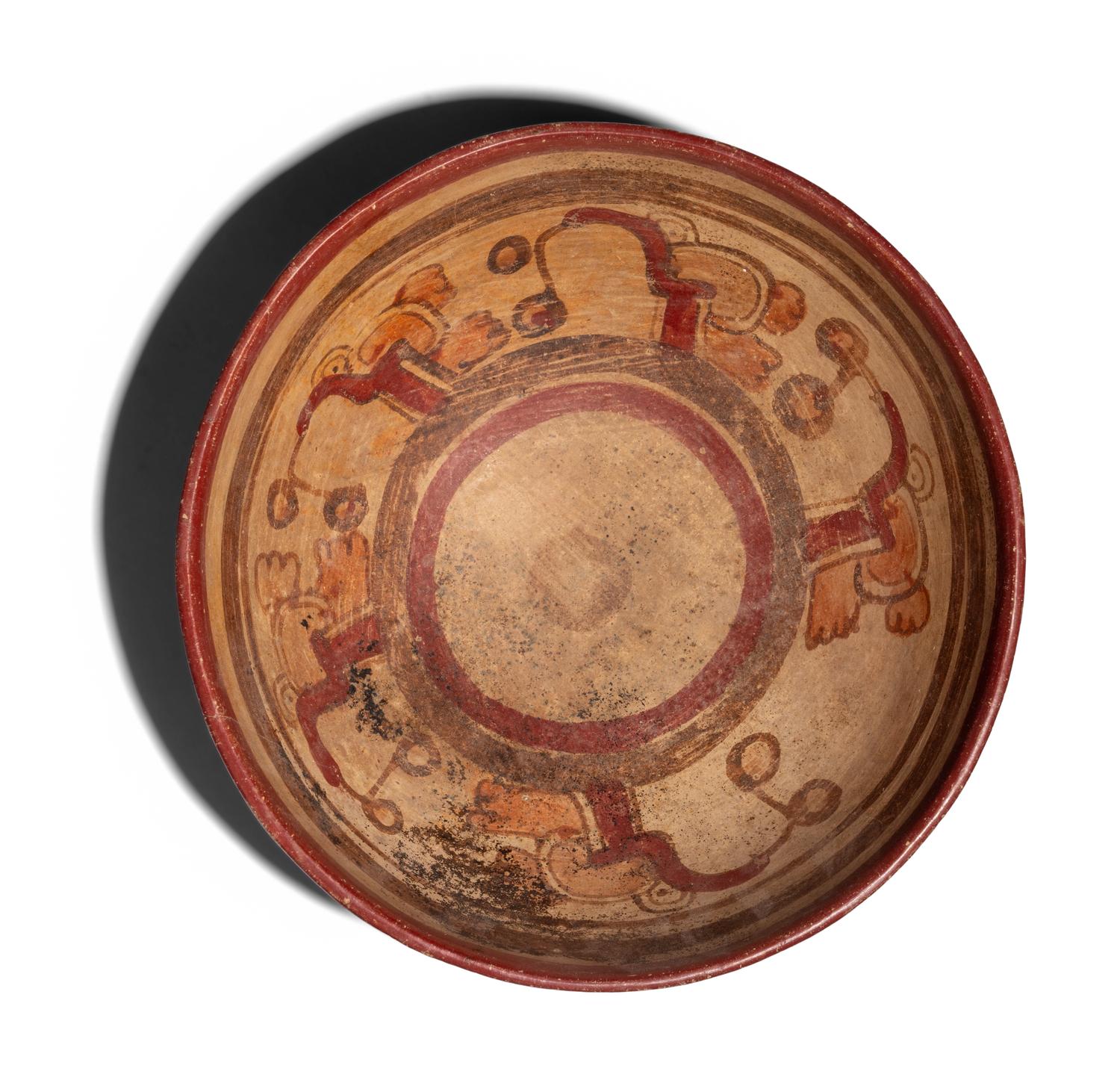 Three Maya Polychrome Bowls
