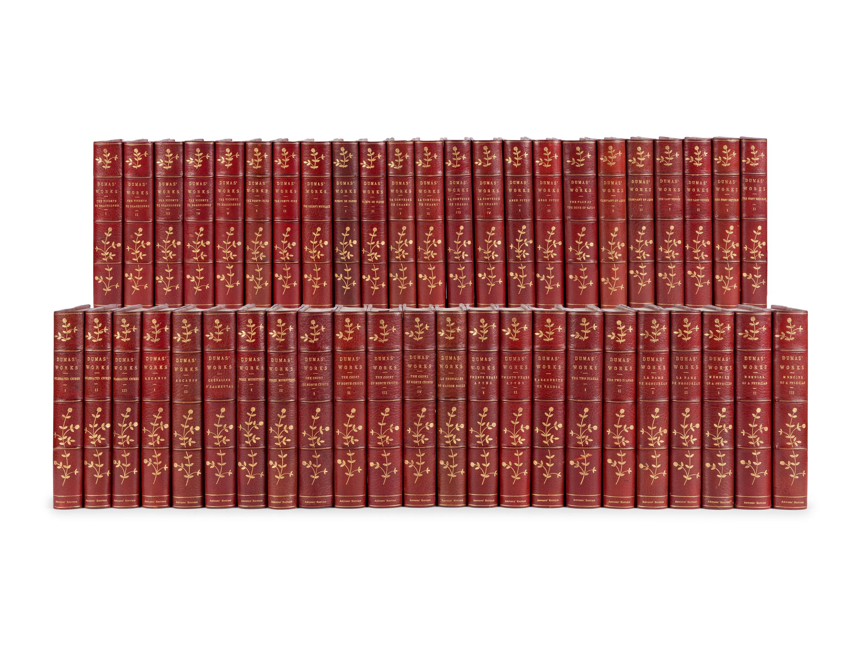 DUMAS, Alexandre (1802-1870). [ The Works ]. Boston: Dana Estes & Company, n.d. [ca 1885].