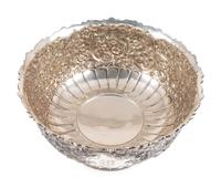 A Dominick & Haff Repousse Silver Punchbowl