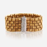 An eighteen karat gold and diamond bracelet, Roberto Coin, Italy