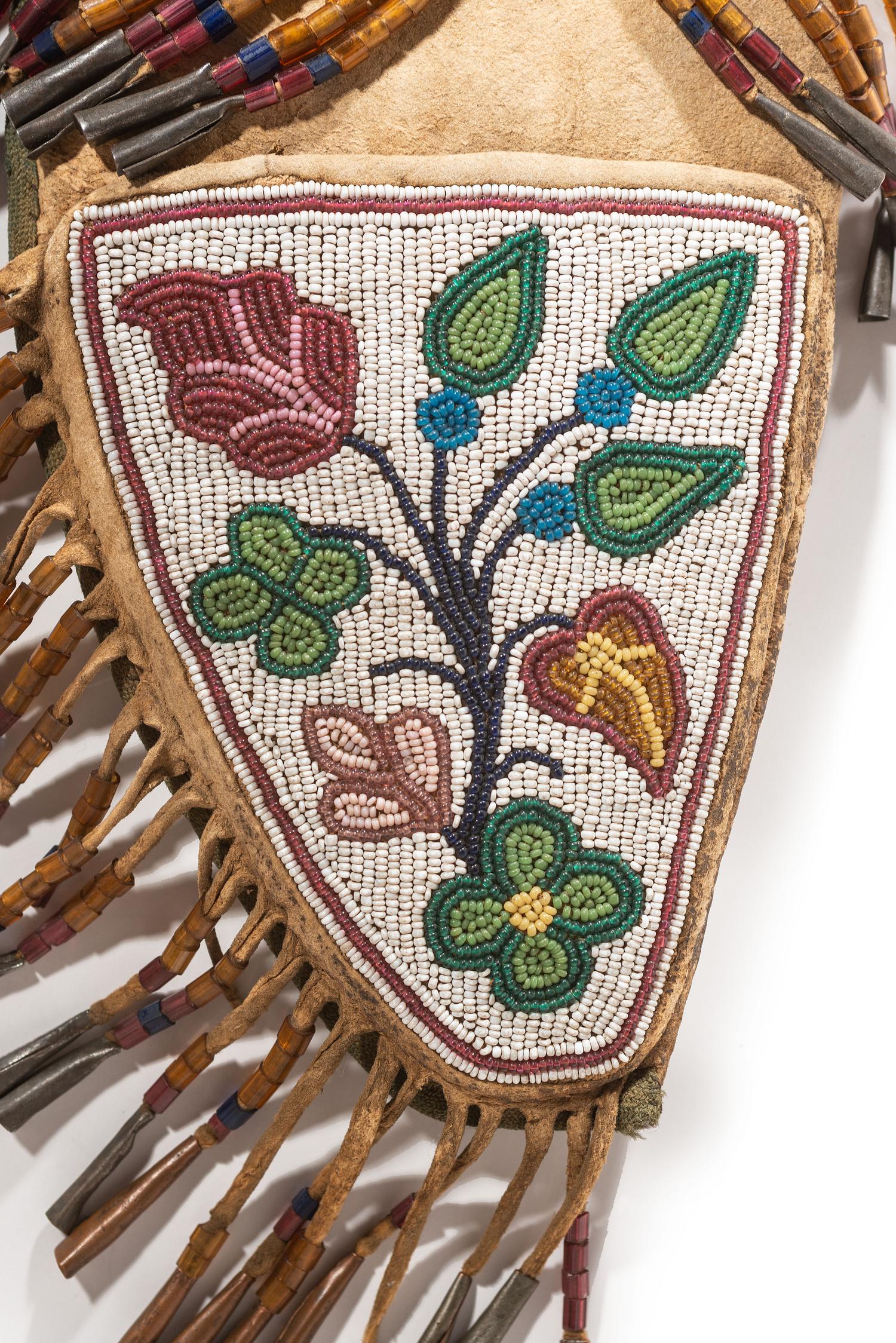 Great Lakes Beaded Hide Knife Sheath