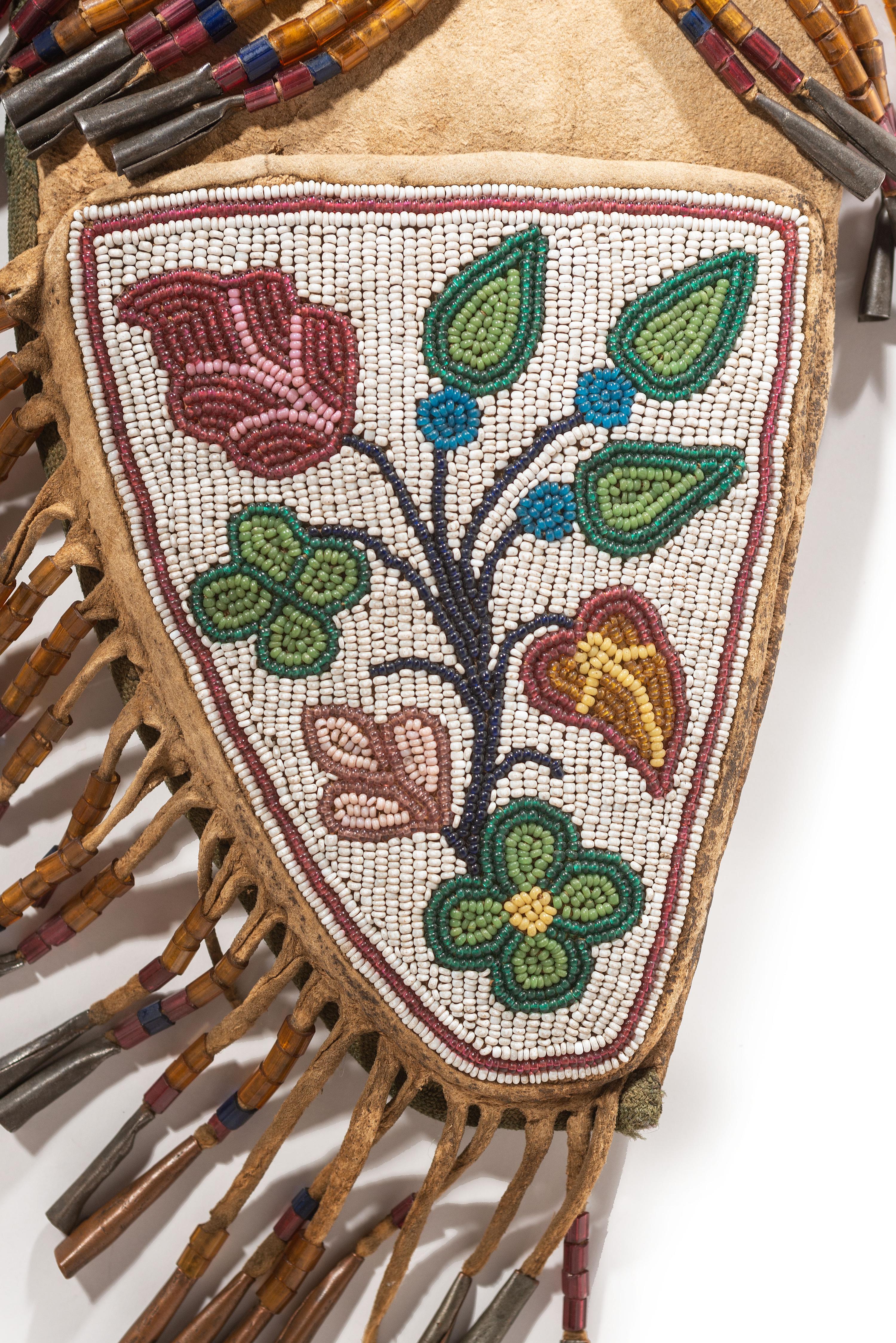 Great Lakes Beaded Hide Knife Sheath