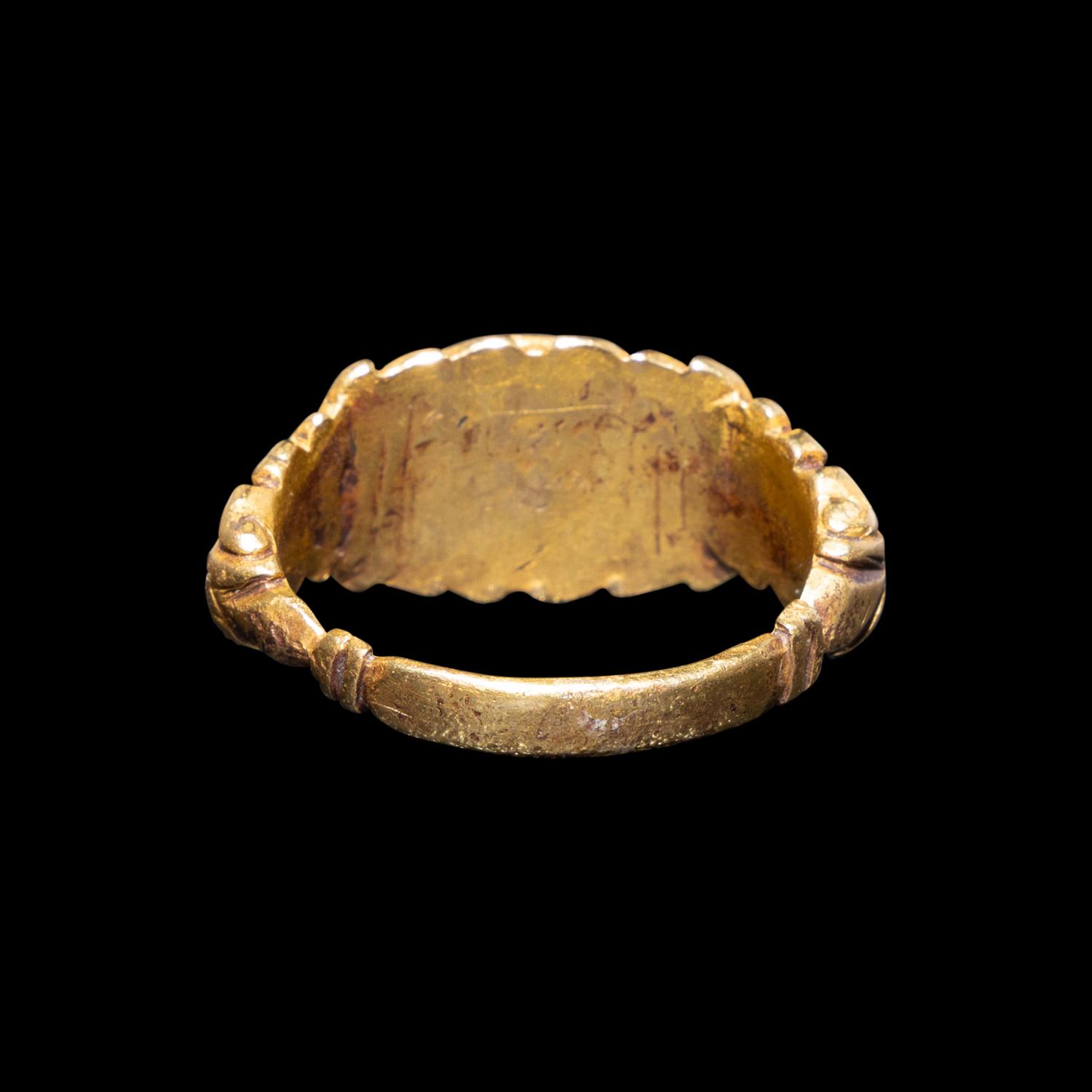 A Roman Gold and Nicolo Ring with Mars