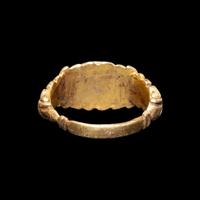 A Roman Gold and Nicolo Ring with Mars