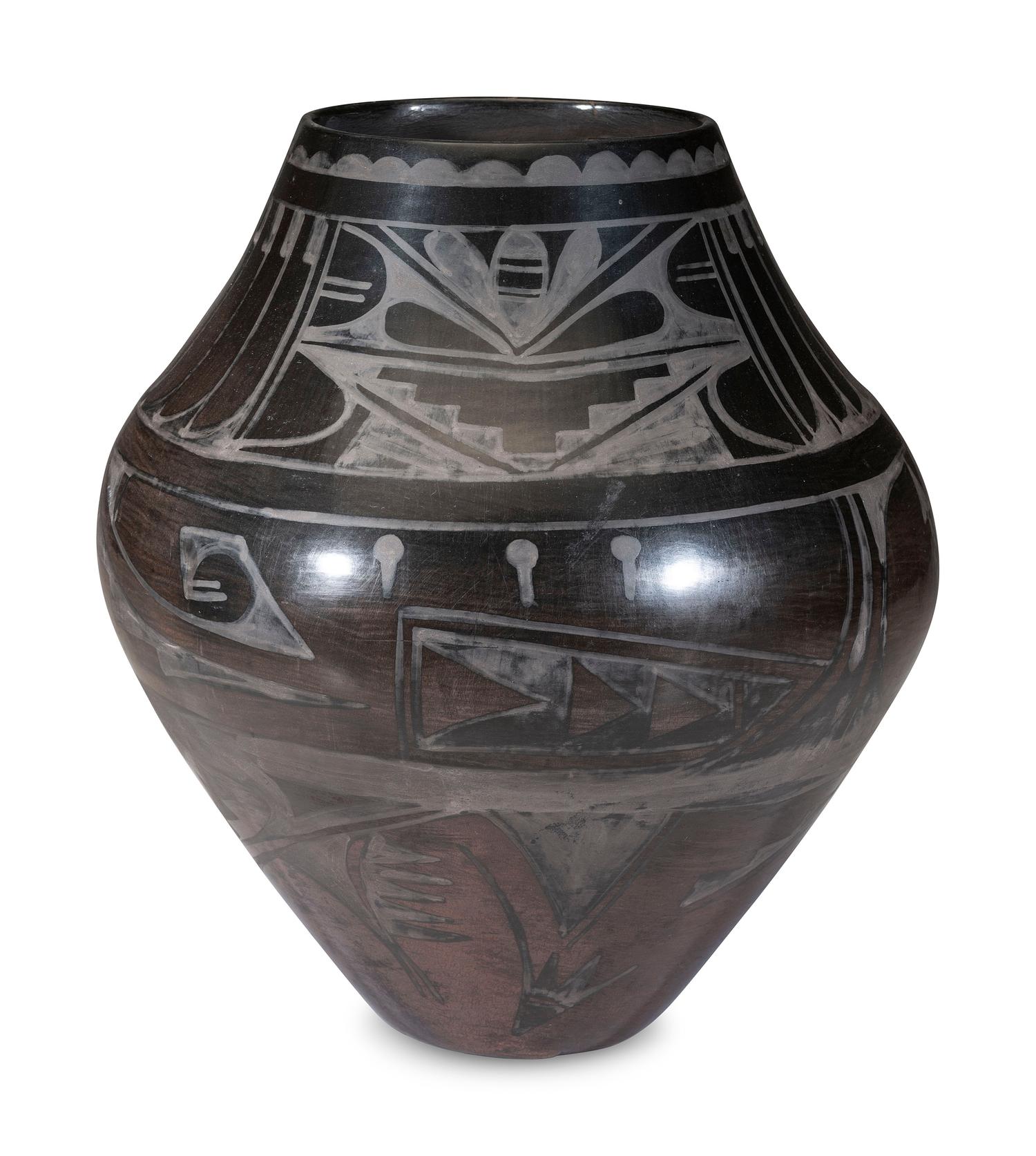 Blackware Pottery Jar