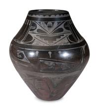 Blackware Pottery Jar