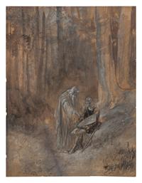 Sans Lui Parler Je Me Penchai vers lui, Je Pris Le Pinçeau et J’Effaçai l’Oiseau (from Arioste's Roland Furieux )
