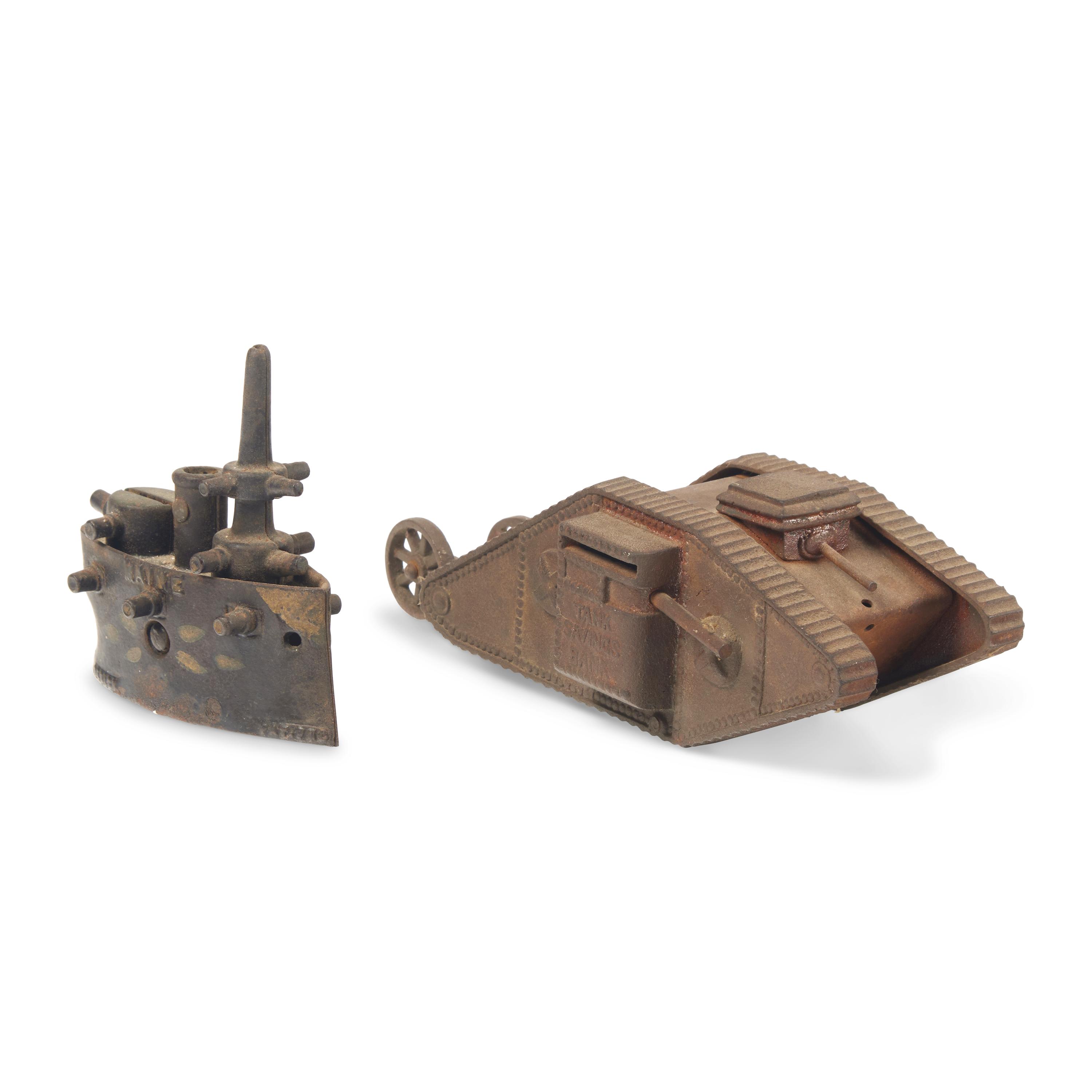 Two Cast Iron Banks