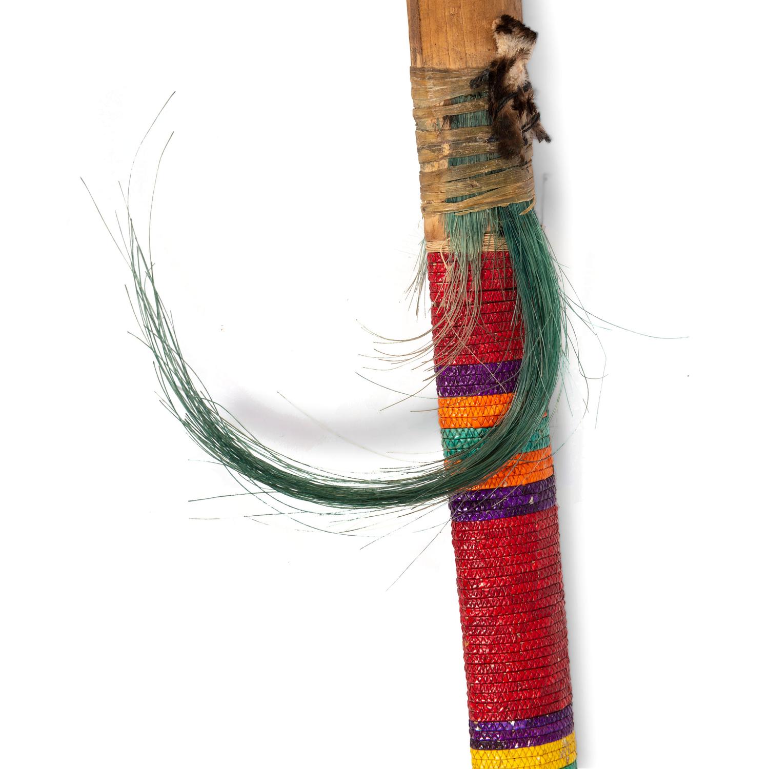 Sioux Quilled Pipe Stem, with Steatite Bowl