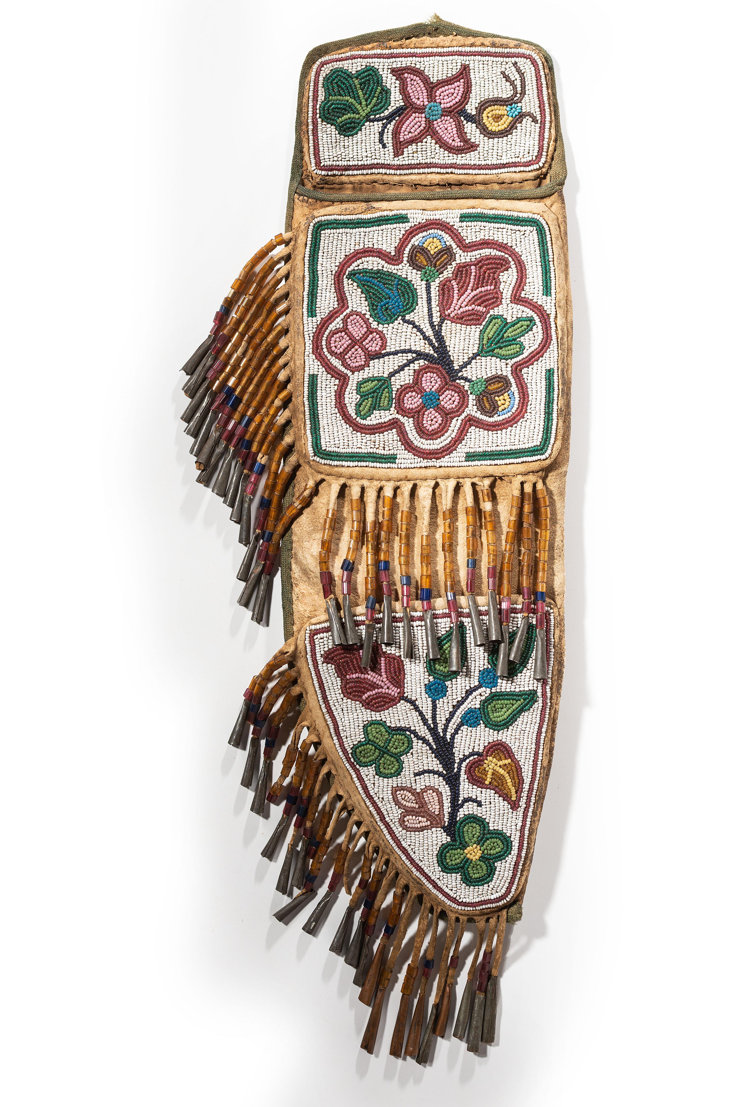 Great Lakes Beaded Hide Knife Sheath