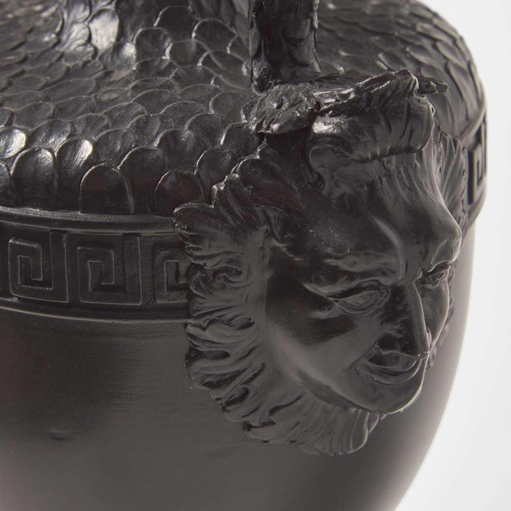 A Black Basalt Stella Ewer UK, 1770s & possibly 20th century