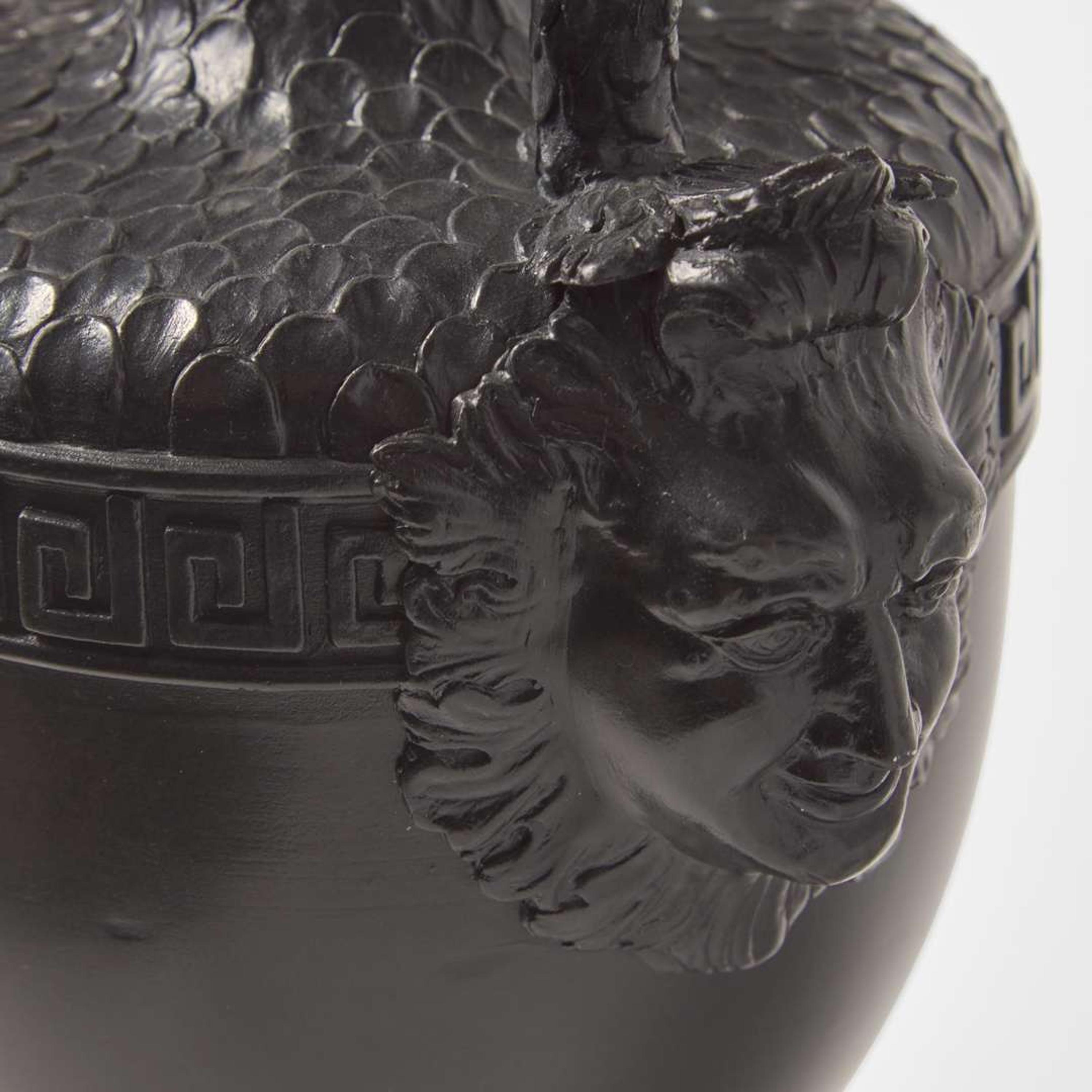 A Black Basalt Stella Ewer UK, 1770s & possibly 20th century