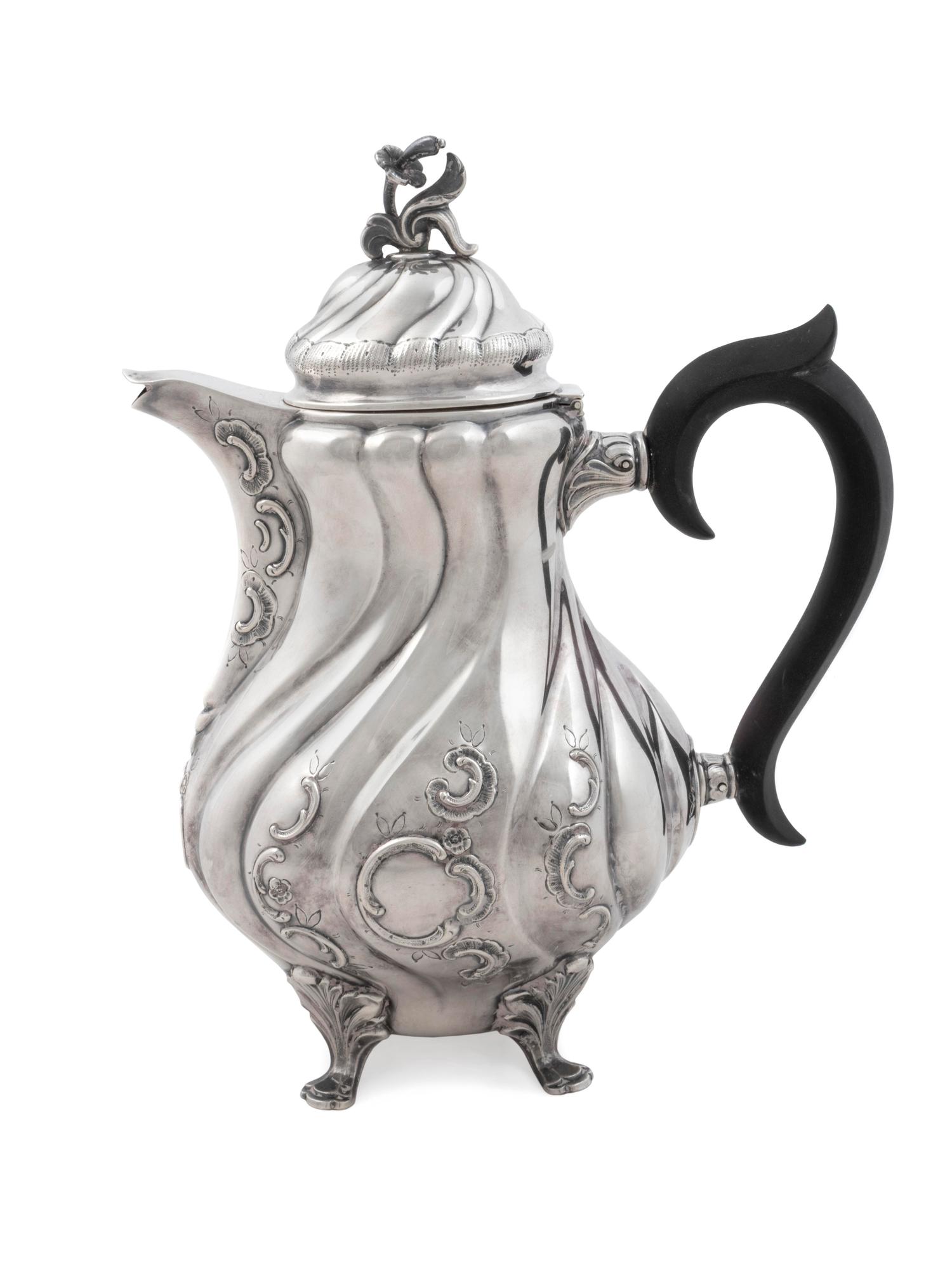 A Swedish Silver Teapot — C. G. Hallberg, Stockholm, Early 20th Century