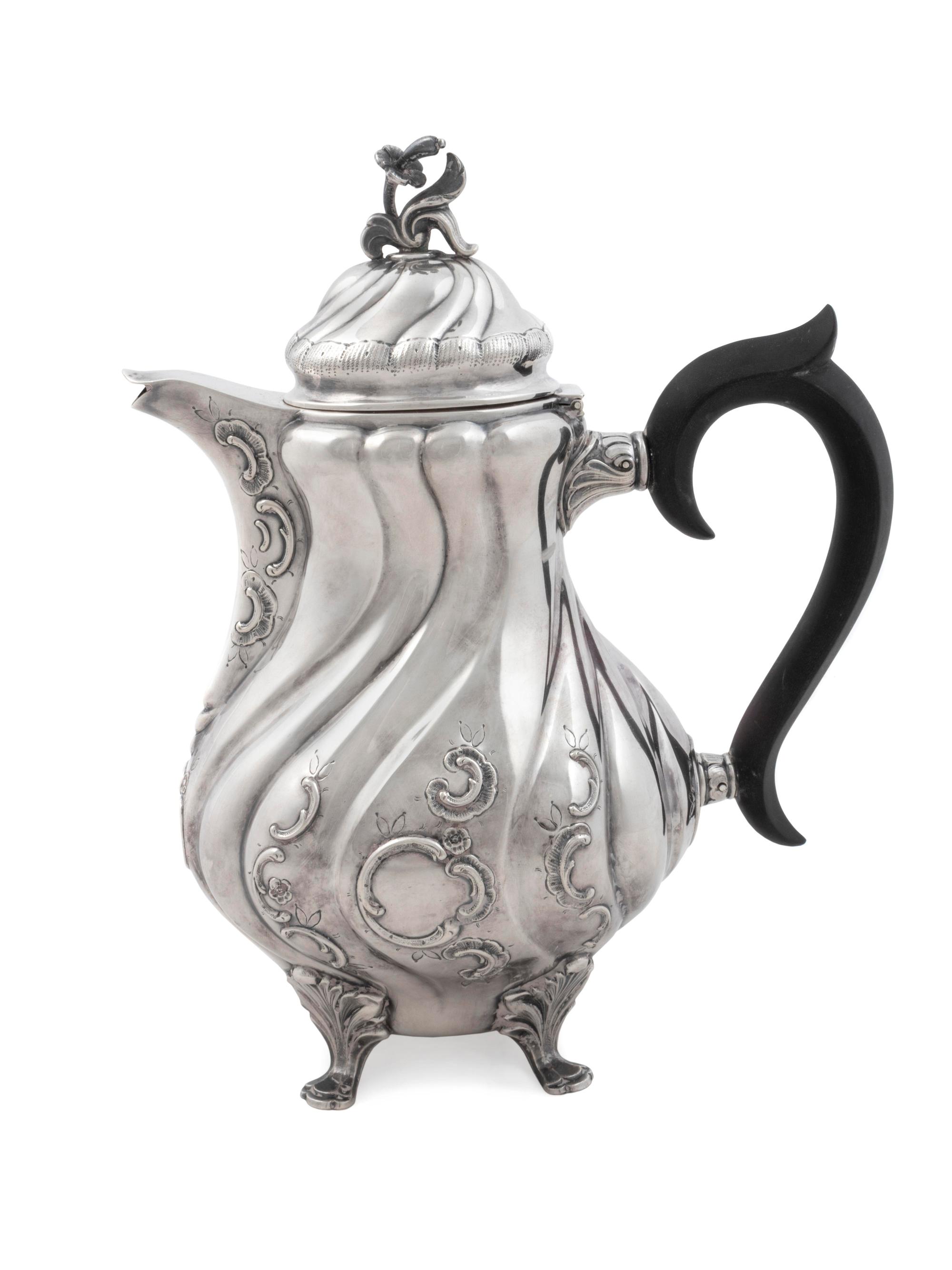 A Swedish Silver Teapot — C. G. Hallberg, Stockholm, Early 20th Century