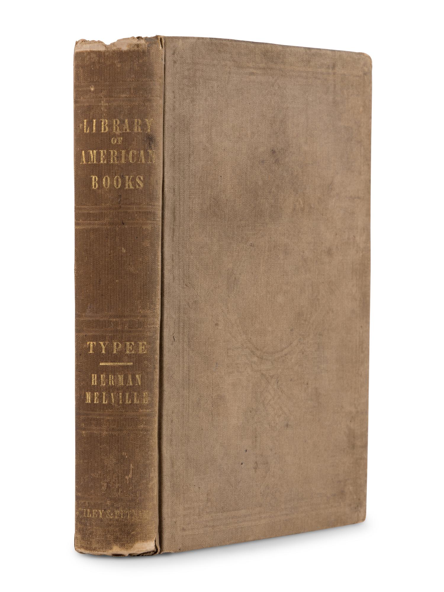 MELVILLE, Herman (1819-1891). Typee: A Peep at Polynesian Life. During a Four Months’ Residence in a Valley of the Marquesas . New York & London: Wiley and Putnam, John Murray, 1846.