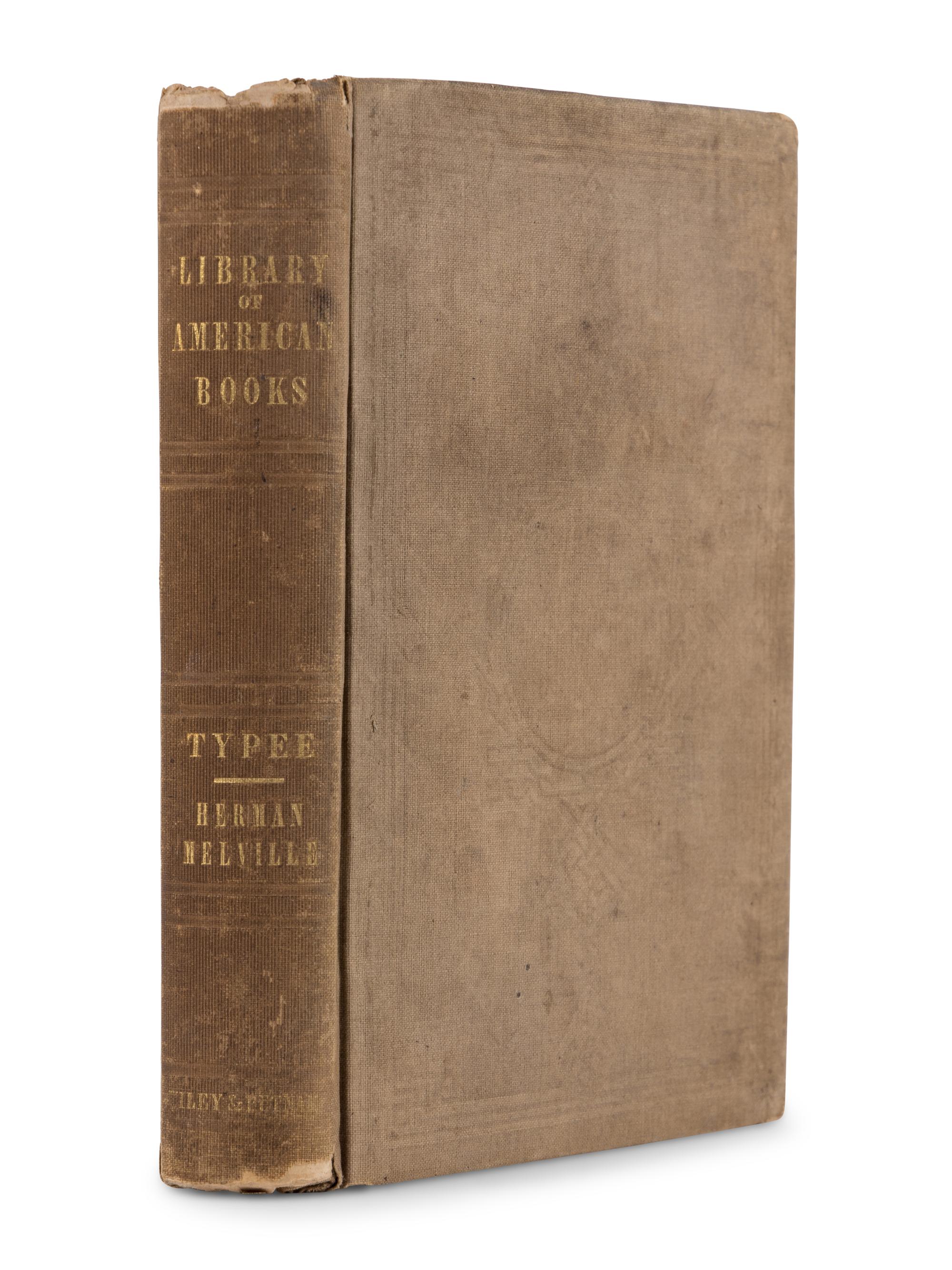 MELVILLE, Herman (1819-1891). Typee: A Peep at Polynesian Life. During a Four Months’ Residence in a Valley of the Marquesas . New York & London: Wiley and Putnam, John Murray, 1846.