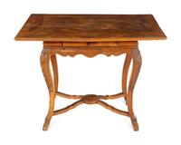A Continental Carved Parquetry Center Table