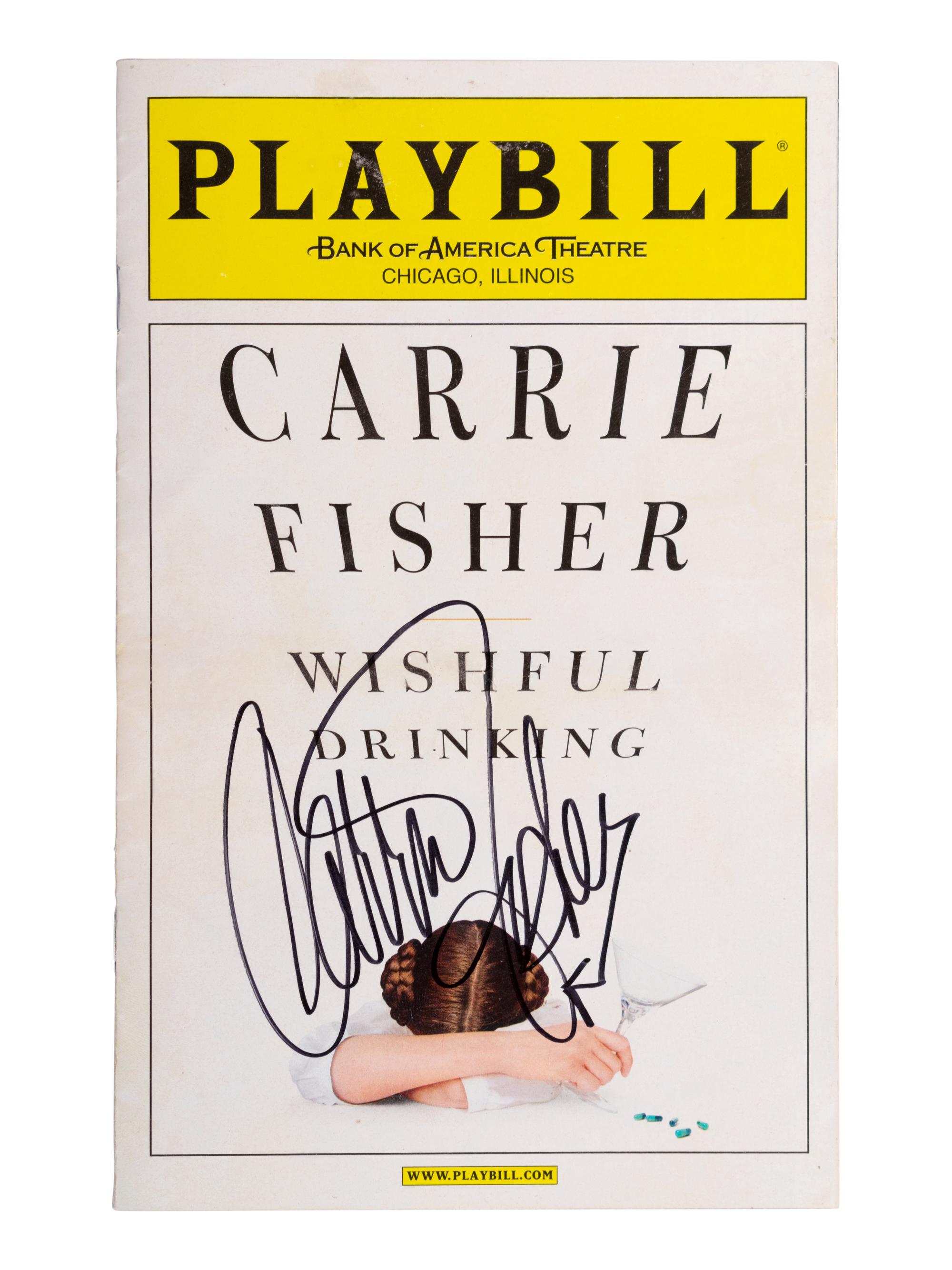 (Celebrity Books) FISHER, Carrie (1956-2016). Wishful Drinking . New York: Simon and Schuster: 2006.