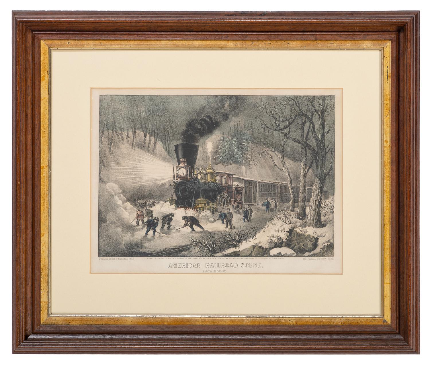 American Railroad Scene. Snow Bound. New York: Currier & Ives, 1871.