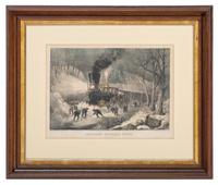 American Railroad Scene. Snow Bound. New York: Currier & Ives, 1871.