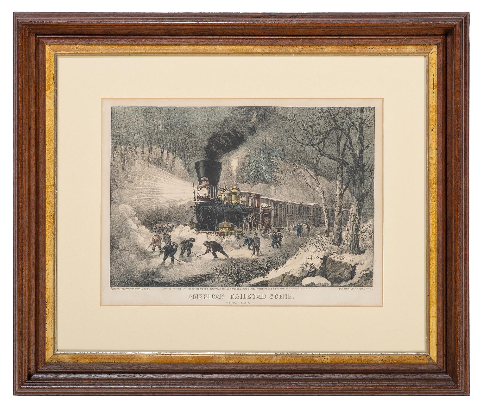 American Railroad Scene. Snow Bound. New York: Currier & Ives, 1871.