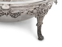 A Group of English Five Silver-Plate Serving Pieces