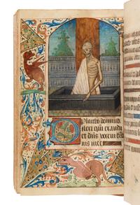 CIRCLE OF THE MASTER OF THE ROUEN ÉCHEVINAGE (active Rouen, c. 1455-1485) Book of Hours, use of Bayeux, in Latin, illuminated manuscript on parchment [France, Rouen, c. 1470-1480]