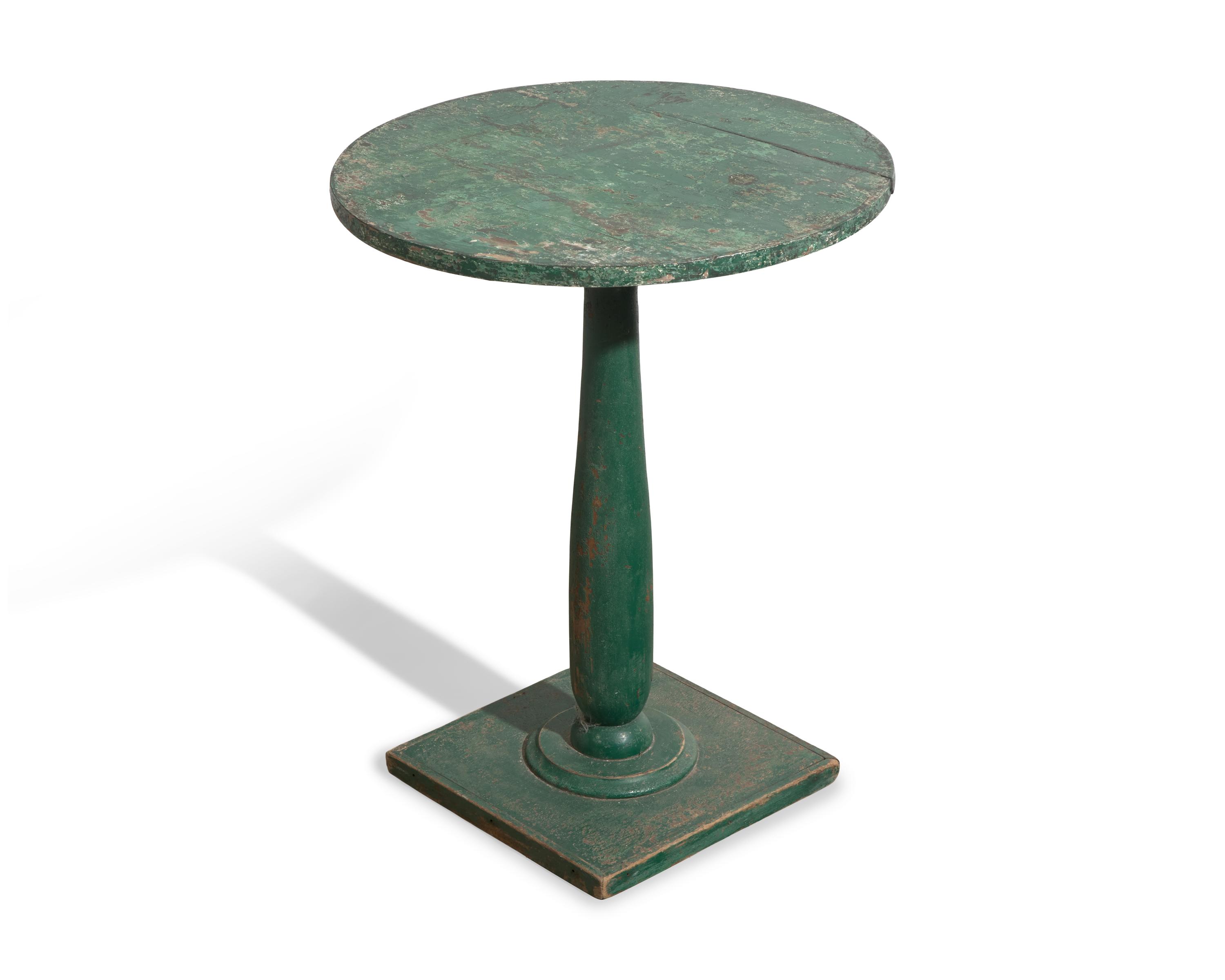 A Green-Painted Stand
